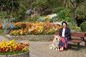 Portrait of Petra and Mum at Felixstowe