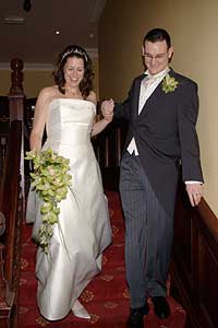 Bride and Groom after the ceremony